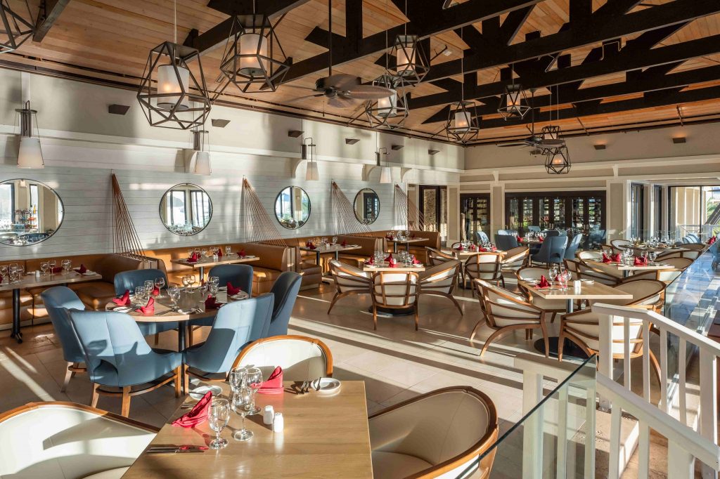 dining room of Cardamom & Co. at Scrub Island Resort